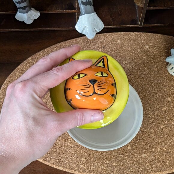 Lorna Bailey Feline Fancy Lidded Pot (Ginger) - Picture 1 of 4